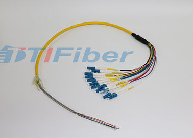 LC UPC APC Paketi optik Fiber Pigtail, Sarı / Turuncu Tek Modlu Pigtail