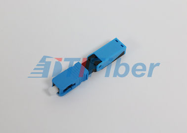 Tekli Mod Fiber Optik Konektör Sc / Upc, Hızlı Fiber Optik Kablo Konnektörleri