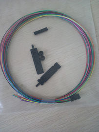 0.9 mm tamponlu 12 çekirdekli şerit fiber Optik Tampon Tüpü Fan Kiti 1m