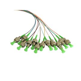 Yeşil ABS FC SC UPC CATV ağı için tek modlu fiber optik kablo