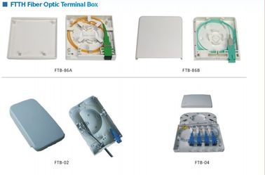 Duvara monte Fiber Optik Terminal Kutusu optik fiber CE ROHS ile 4 çekirdekli terminal kutusu