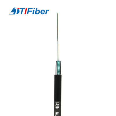 Fiber optik kablo 12 çekirdek 24 çekirdek 48 çekirdek SM G652D Dış çapı 7.0mm çelik tel PE siyah kablo kablosu