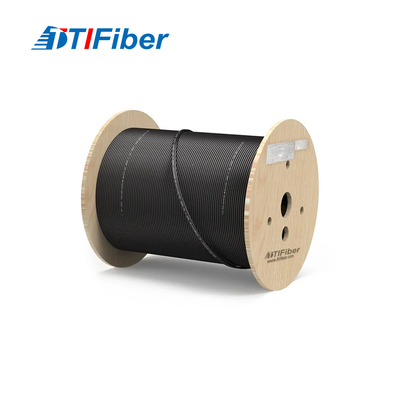 Fiber optik kablo 12 çekirdek 24 çekirdek 48 çekirdek SM G652D Dış çapı 7.0mm çelik tel PE siyah kablo kablosu