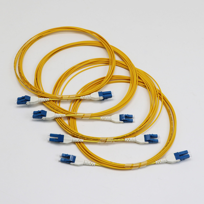 LC Uniboot Zip Cod Single Mode G657.A1 BendInsensitive Duplex 2mm LSZH Düşük Kayıp 0.15dB Fiber Patch Cord