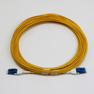 LC Uniboot Zip Cod Single Mode G657.A1 BendInsensitive Duplex 2mm LSZH Düşük Kayıp 0.15dB Fiber Patch Cord