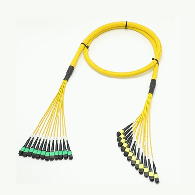 100G 200G MPO Erkek Kadın 8 12 16 24 Küçük alanlarda yüksek yoğunluklu kablolama için MPO'ya Fiber to Female Male Fiber Optic Patch Cord
