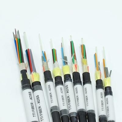 FTTH FTTX Dış Mekan ADSS Tek Kılıflı Çift Kılıflı Açıklık 8F 12F 24F 48F Fiber Optik Kablo