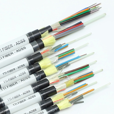 FTTH FTTX Dış Mekan ADSS Tek Kılıflı Çift Kılıflı Açıklık 8F 12F 24F 48F Fiber Optik Kablo