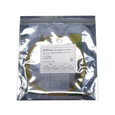 Yeni Tasarım Test Edilmiş Tek Modlu Simplex 3 5 10M SC / APC - FC / APC FTTH OFNP Fiber Optik Yama Kablosu