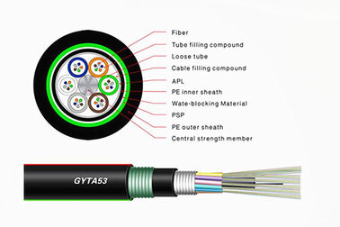 GYTA53 Fiber Optik Kablo Açık Telli Doğrudan Mezar Gevşek Boru Zırhlı