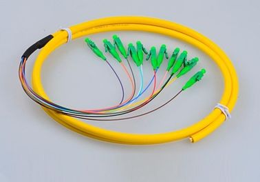 LC / APC 0.9mm Optik fiber Pigatil Jumper Tekli ağ PVC