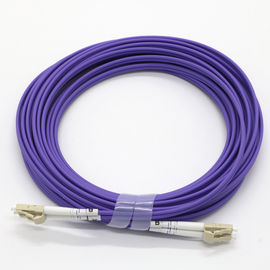 OM5 Çok Modlu Fiber Optik Ağ Kablosu, 50/125 Çift Yönlü Mor Fiber Yama Kabloları