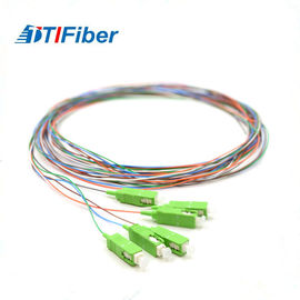 SC / APC Pigtail Fibra Optik 6 Fiber SM Çok Renkli 3 Metre Uzunluk ROHS Belgeli