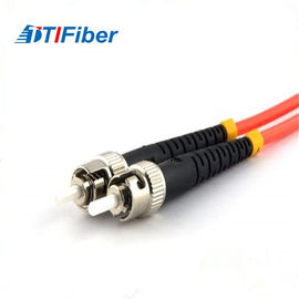 ST ST ST Fiber Optik Yama Kablosu Çok Modlu Dubleks 1 m 3.28ft 50 / 125um OM2 Çok Renkler