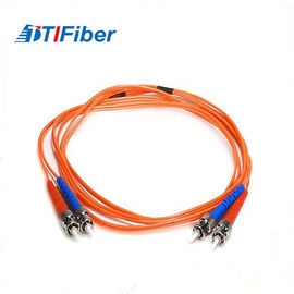 ST ST ST Fiber Optik Yama Kablosu Çok Modlu Dubleks 1 m 3.28ft 50 / 125um OM2 Çok Renkler