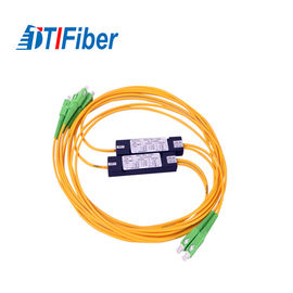 FTTH PLC Fiber Optik Bölücü ABS Kutu Tipi Düşük PDL Geniş Çalışma Dalga Boyu