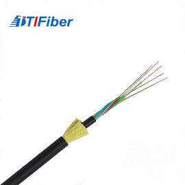 ADSS Anten Fiber Kanal Kablosu Dış Mekan Metalik G652D 24 48 Göbek Siyah Renk