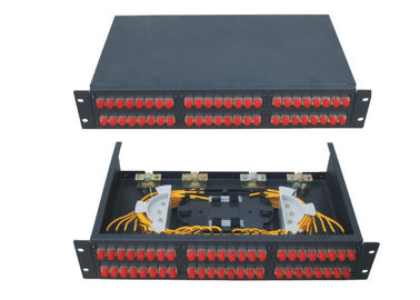 FC SC ST Adaptör / Kablo TV şebekeleri için Kukla çekmece 48 port Fiber Terminal Kutusu