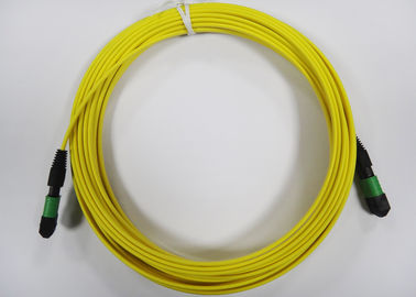 12core Şerit Fiber Kablo Daire / Yuvarlak MPO / MTP fiber optik patch kablolar
