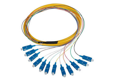 SC UPC APC Paketi optik Fiber Pigtail, Sarı / Turuncu Tek Modlu Pigtail