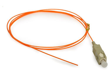 UPC Poishing ile Çok Modlu SC MM Fiber Pigtail, 0.9mm Turuncu Fiber kablo