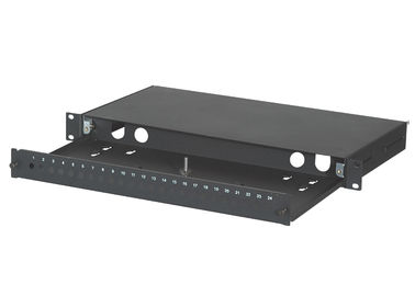 24port FC kayabilir Fiber Optik Terminal Kutusu, SC Adaptörü için Fiber Patch Panel