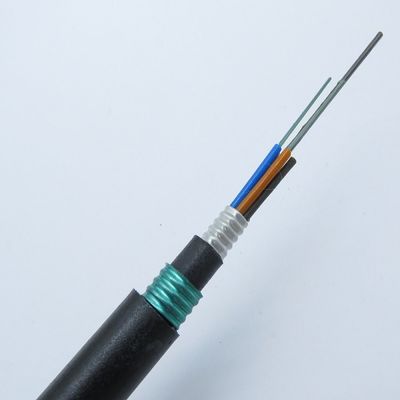 Açık Optik Fiber Kablolar Tedarikçisi 12 Çekirdekli Doğrudan Gömülü Zırhlı Fiber Optik Kablo GYTA53