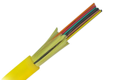 sarı ceket 12core Kapalı Dağıtım fiber optik kablo ile 0.9mm Kablo
