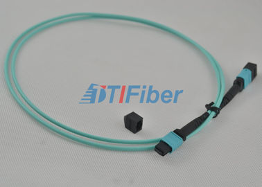 24 çekirdekli OM4 MTP Fiber Patch Kablosu, MPO Trunk Kablo Dişi Konnektör