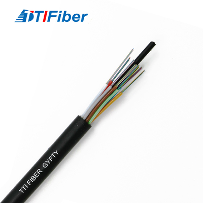 FRP Mukavemet Üyesi ile Açık GYFTY 12 24 48 96 Çekirdek G652D Fiber Optik Kablo