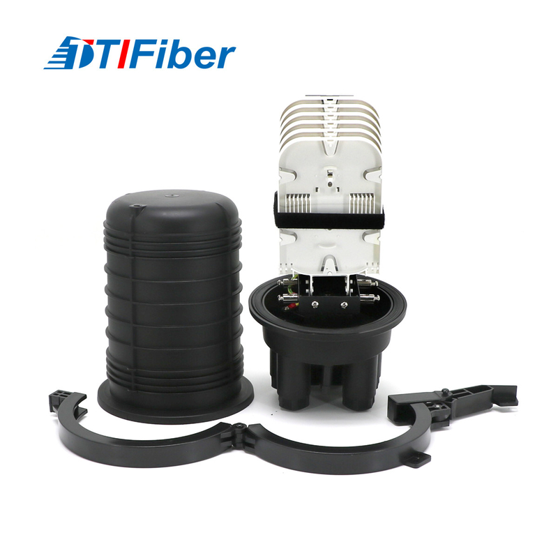 Siyah Kubbe Tipi Fiber Optik Ek Kapatma Dikey