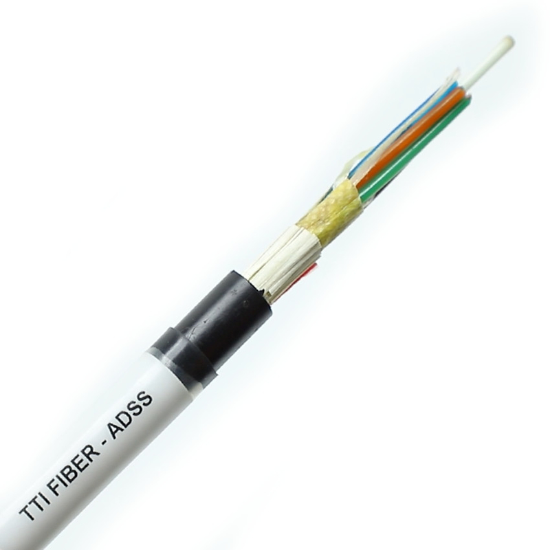 FTTH FTTX Dış Mekan ADSS Tek Kılıflı Çift Kılıflı Açıklık 8F 12F 24F 48F Fiber Optik Kablo